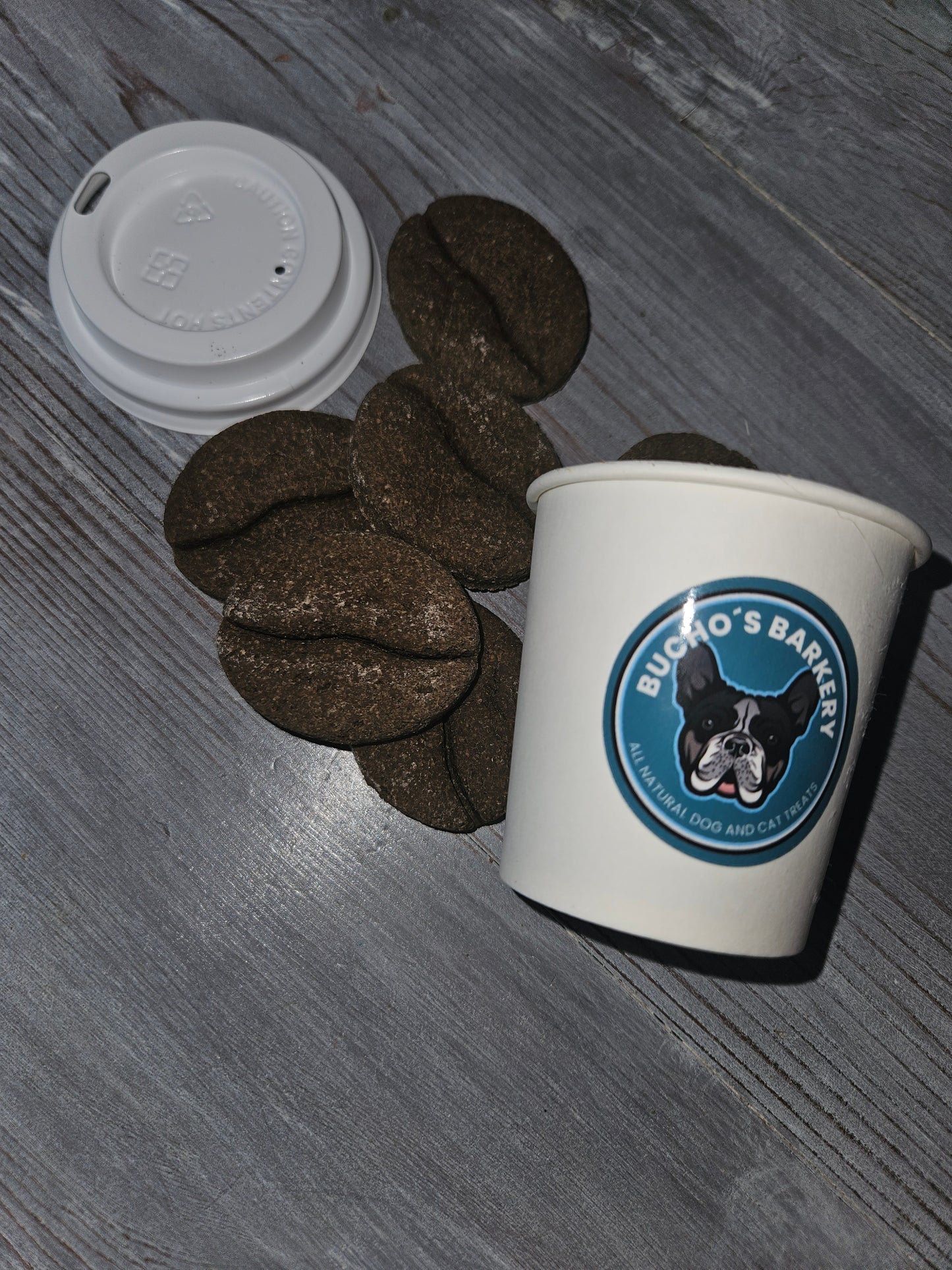 Carob Coffee Bean Cups - Dog Treats