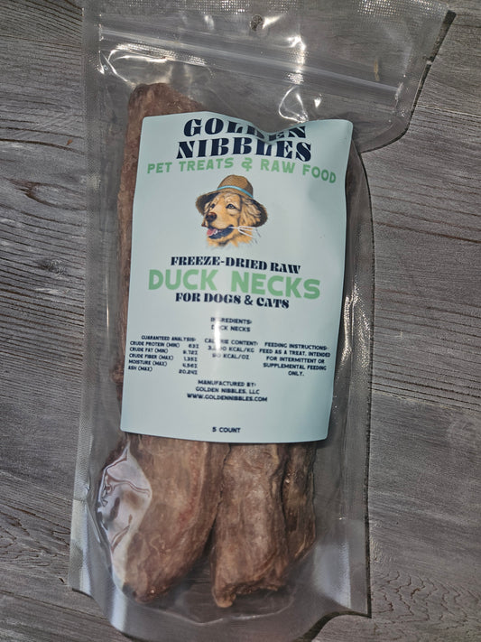 Duck Neck - Bag of 5 - Freeze-Dried Treat/Chew